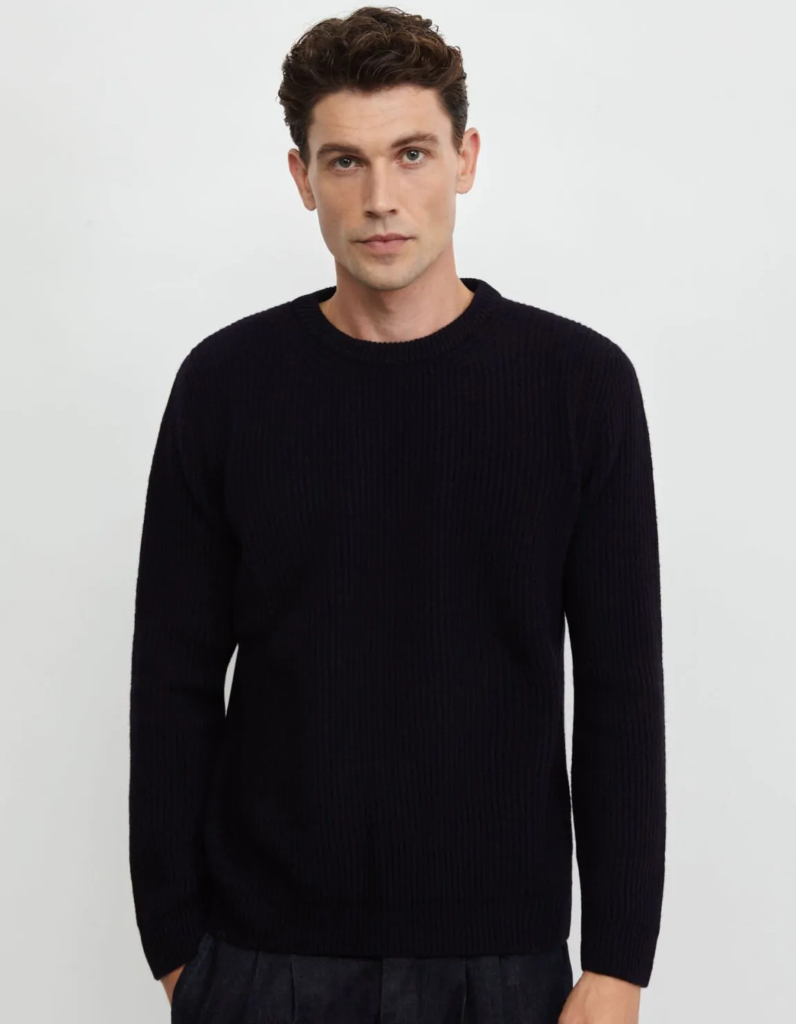 Xacus Maglia Blu navy Filato di lambswool finezza 7