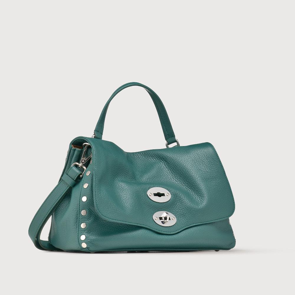 Zanellato BORSA POSTINA® SMALL IN PELLE MARTELLATA GREEN ACCA | Zanellato Shopping Online