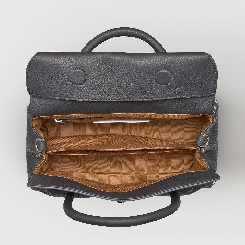 Zanellato BORSA DOTTA® SMALL IN PELLE MARTELLATA GREY STROMBOLI | Zanellato Affare Del Giorno