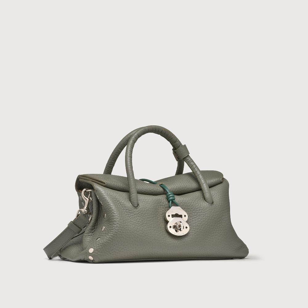 Zanellato BORSA DOTTA® SMALL IN PELLE MARTELLATA GREEN LICHENE | Zanellato Prezzo Ridotto