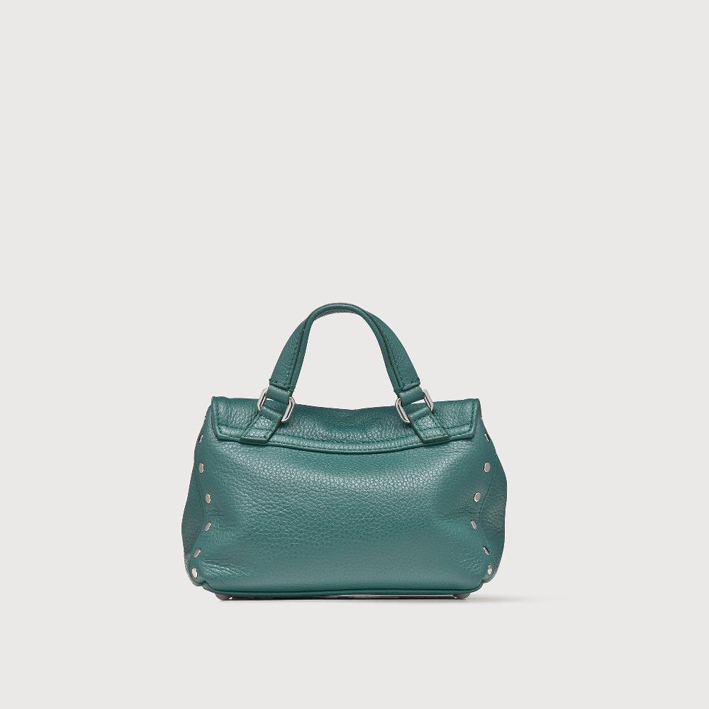 Zanellato BORSA POSTINA® BABY IN PELLE MARTELLATA GREEN ACCA | Zanellato Pezzi Unici