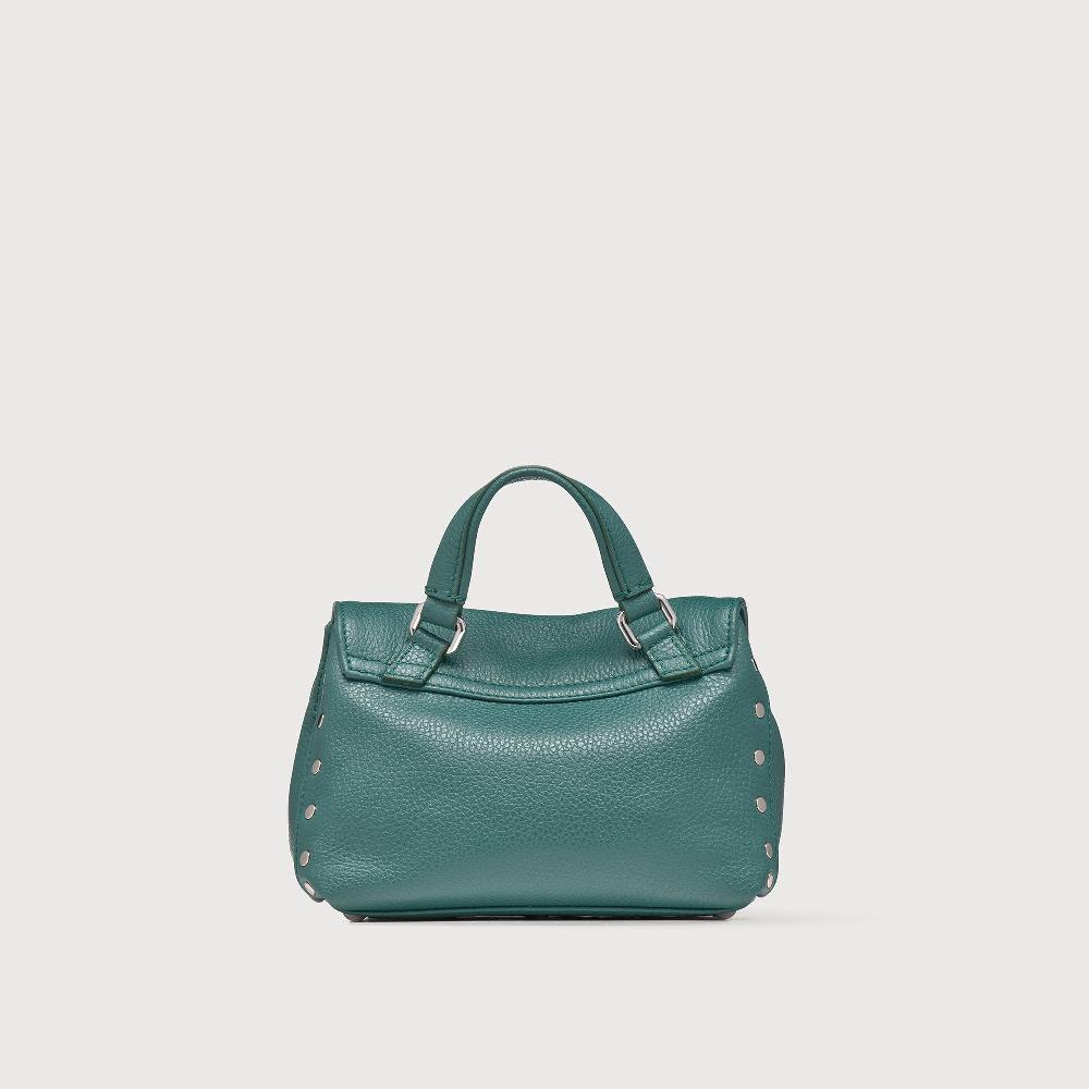 Zanellato BORSA POSTINA® BABY IN PELLE MARTELLATA GREEN ACCA | Zanellato Presa