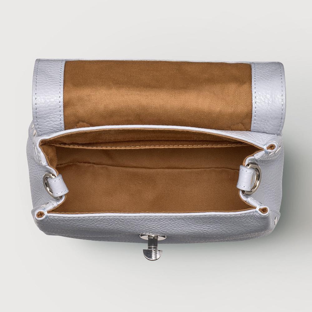 Zanellato BORSA POSTINA® BABY IN PELLE MARTELLATA GREY CLOUD | Zanellato Outlet