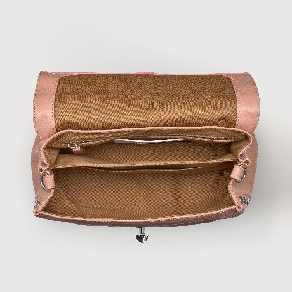 Zanellato BORSA POSTINA® SMALL IN PELLE MARTELLATA PINK NUDE | Zanellato In Vendita