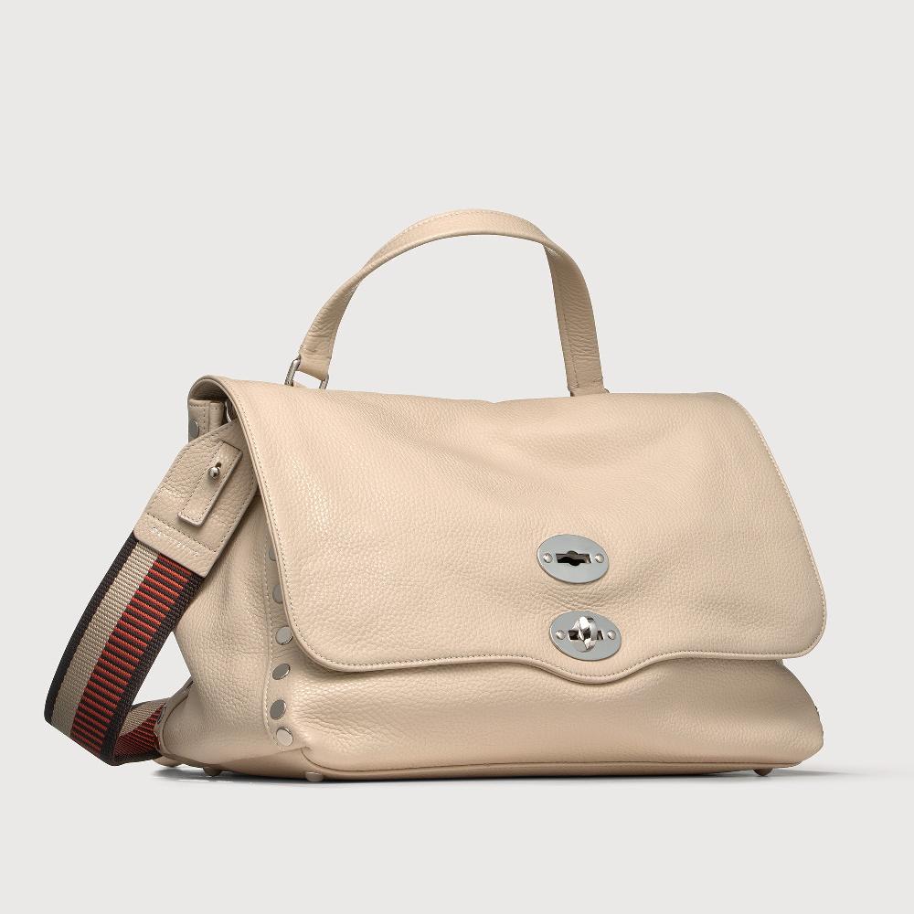 Zanellato BORSA POSTINA® MEDIUM IN PELLE MARTELLATA WHITE BIANCONE | Zanellato Saldi