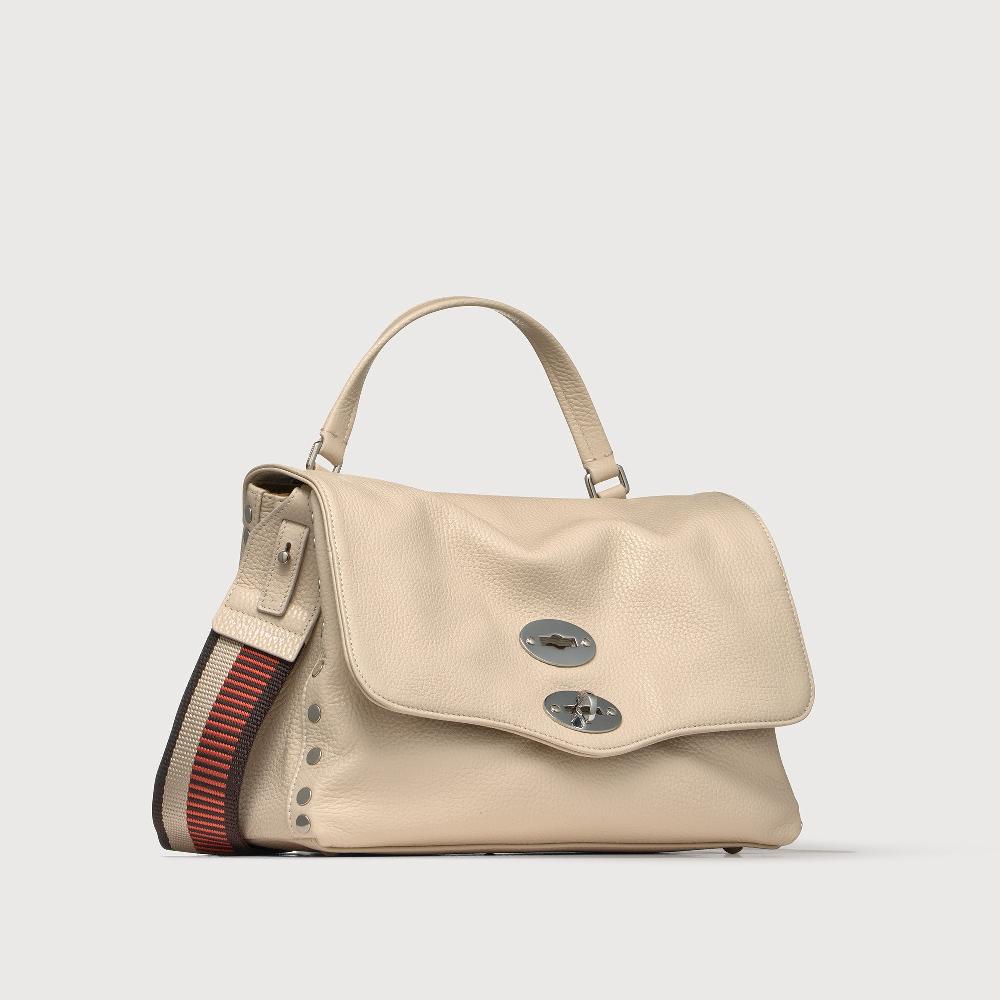 Zanellato BORSA POSTINA® SMALL IN PELLE MARTELLATA WHITE BIANCONE | Zanellato Offerte
