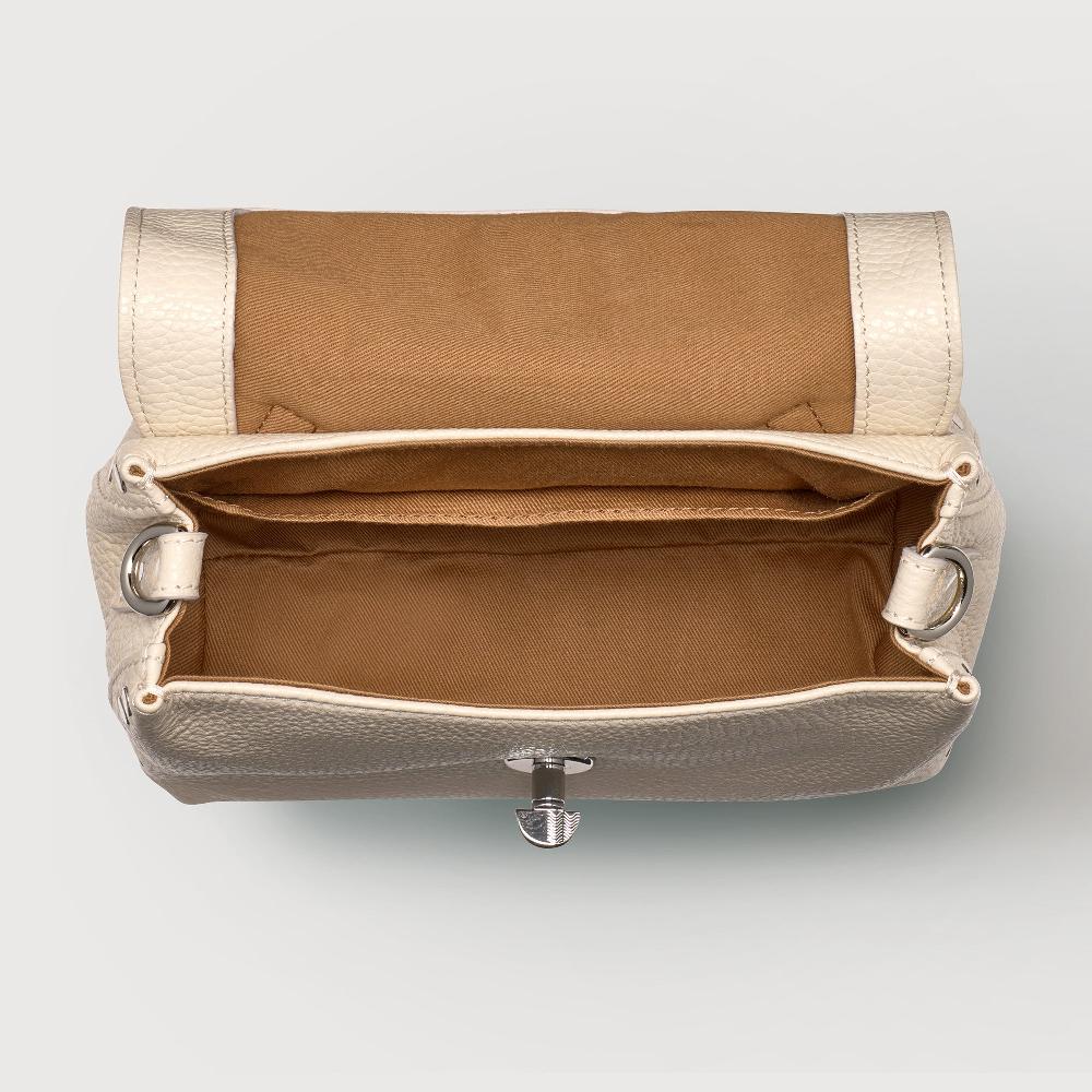 Zanellato BORSA POSTINA® BABY IN PELLE MARTELLATA WHITE BIANCONE | Zanellato Hotsell