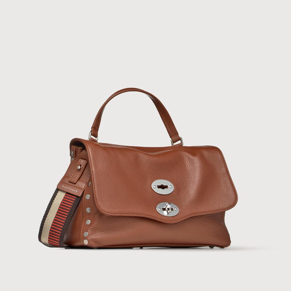 Zanellato BORSA POSTINA® SMALL IN PELLE MARTELLATA BROWN CANALETTO | Zanellato Vendita Economica