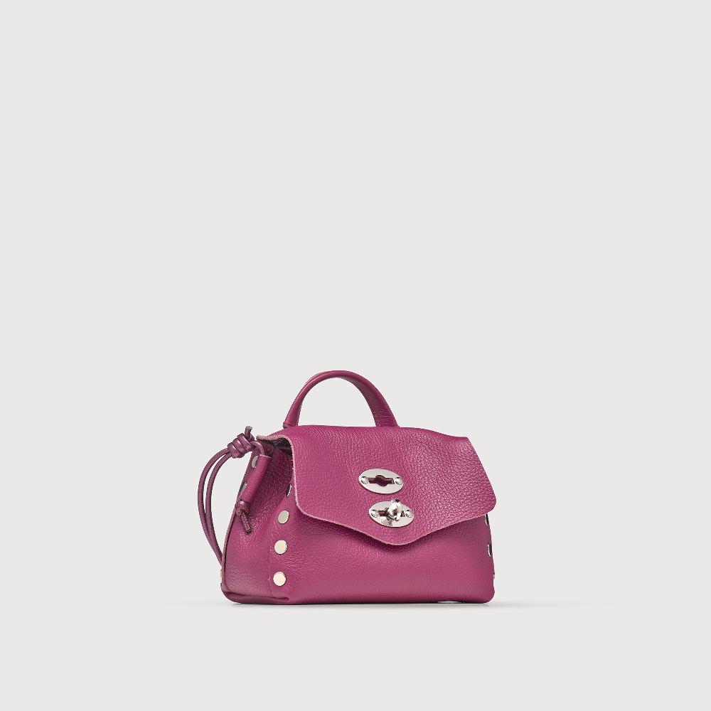 Zanellato BORSA POSTINA® SUPER BABY IN PELLE LAMINATA PURPLE BONARDA | Zanellato Vendite Flash