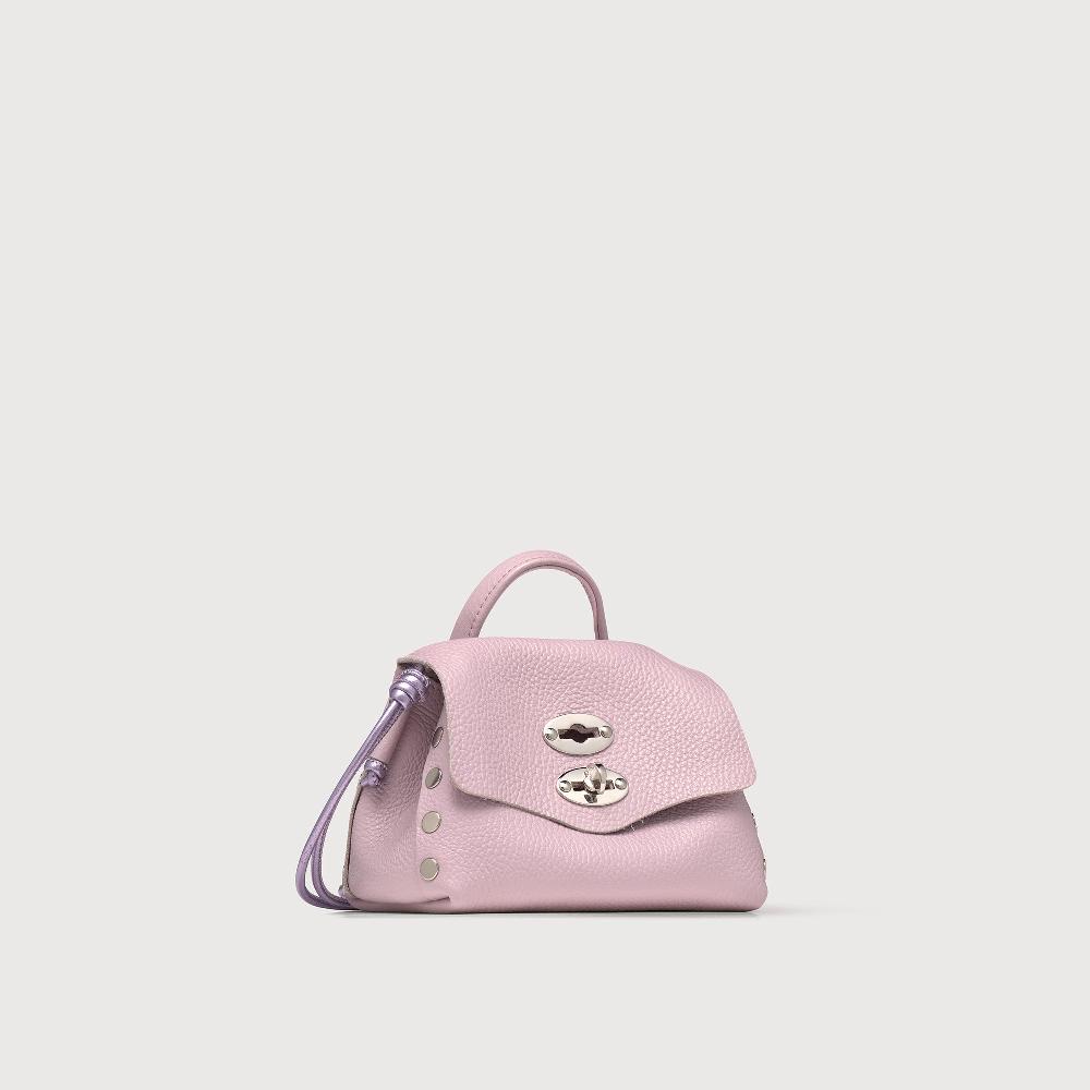 Zanellato BORSA POSTINA® SUPER BABY IN PELLE LAMINATA PURPLE GLICINE | Zanellato Negozio