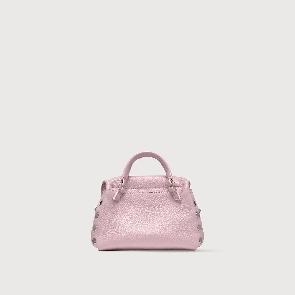 Zanellato BORSA POSTINA® SUPER BABY IN PELLE LAMINATA PURPLE GLICINE | Zanellato Negozio