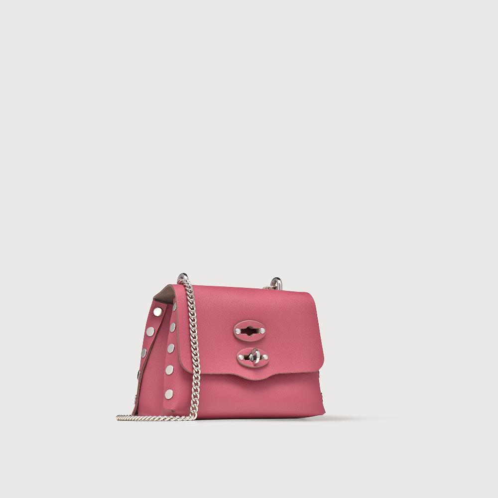 Zanellato BORSA POSTINA® SUPER BABY IN PELLE RIGENERATA PINK BIZANTINO | Zanellato Italia