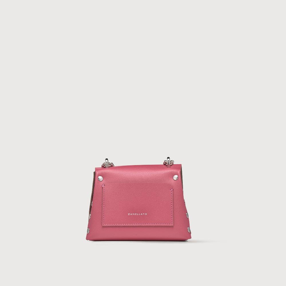 Zanellato BORSA POSTINA® SUPER BABY IN PELLE RIGENERATA PINK BIZANTINO | Zanellato Italia