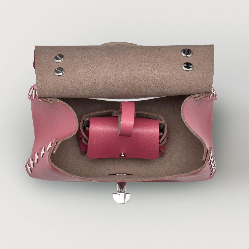 Zanellato BORSA POSTINA® SUPER BABY IN PELLE RIGENERATA PINK BIZANTINO | Zanellato Italia