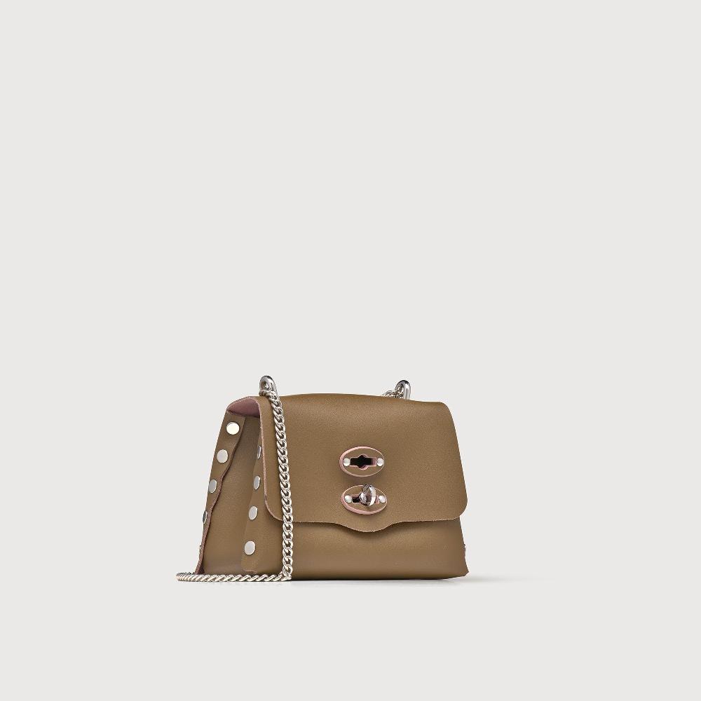 Zanellato BORSA POSTINA® SUPER BABY IN PELLE RIGENERATA GREEN PANTELLERIA | Zanellato In Linea
