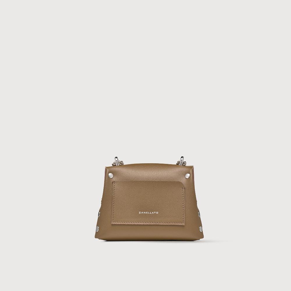 Zanellato BORSA POSTINA® SUPER BABY IN PELLE RIGENERATA GREEN PANTELLERIA | Zanellato In Linea