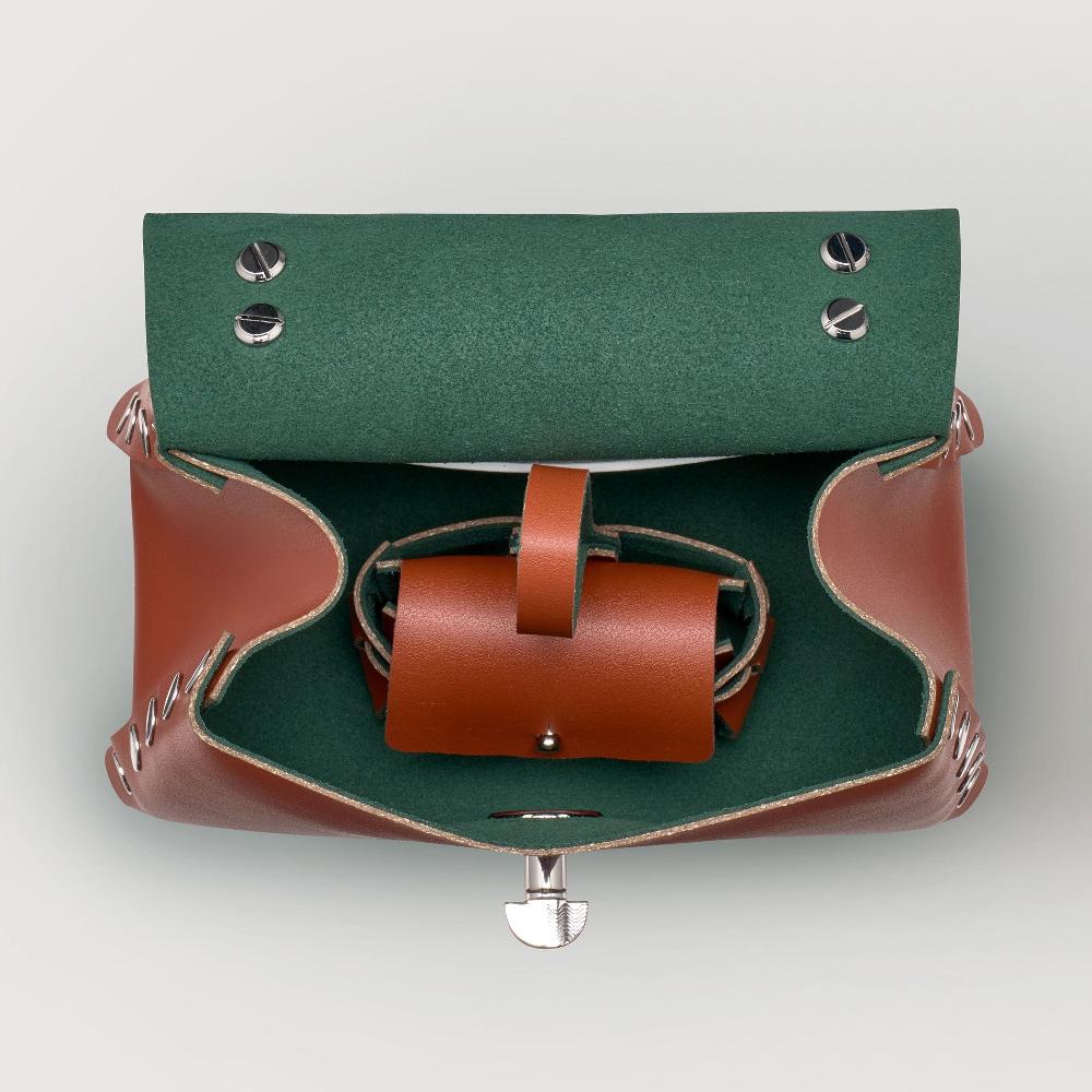 Zanellato BORSA POSTINA® SUPER BABY IN PELLE RIGENERATA BROWN COCCIO | Zanellato Nuovo