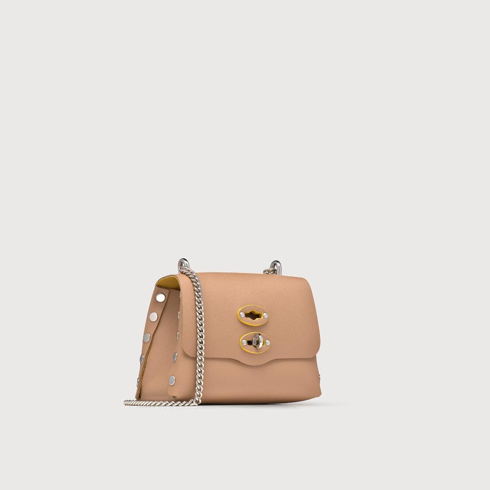 Zanellato BORSA POSTINA® SUPER BABY IN PELLE RIGENERATA BEIGE DEL MUGELLO | Zanellato Qualità