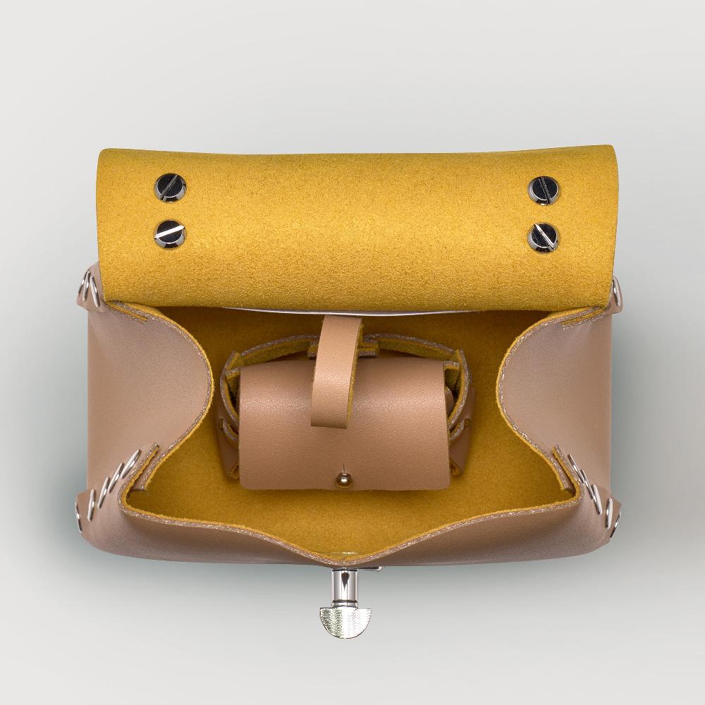 Zanellato BORSA POSTINA® SUPER BABY IN PELLE RIGENERATA BEIGE DEL MUGELLO | Zanellato Qualità