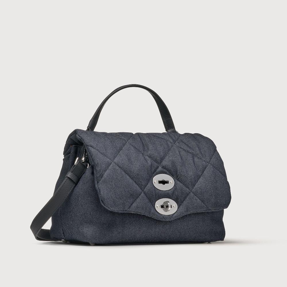 Zanellato BORSA POSTINA® SMALL IN TESSUTO DENIM PADDED BLUE NIMES | Zanellato Promozione