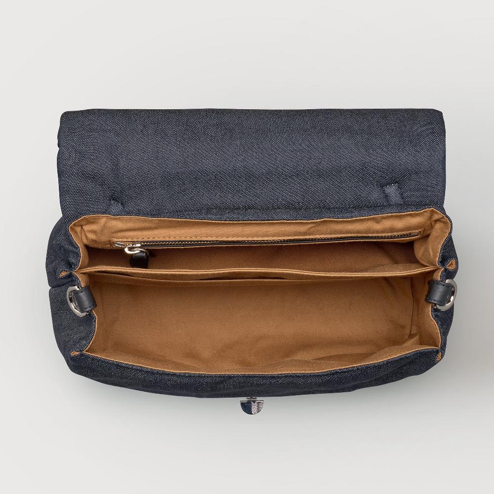 Zanellato BORSA POSTINA® SMALL IN TESSUTO DENIM PADDED BLUE NIMES | Zanellato Promozione