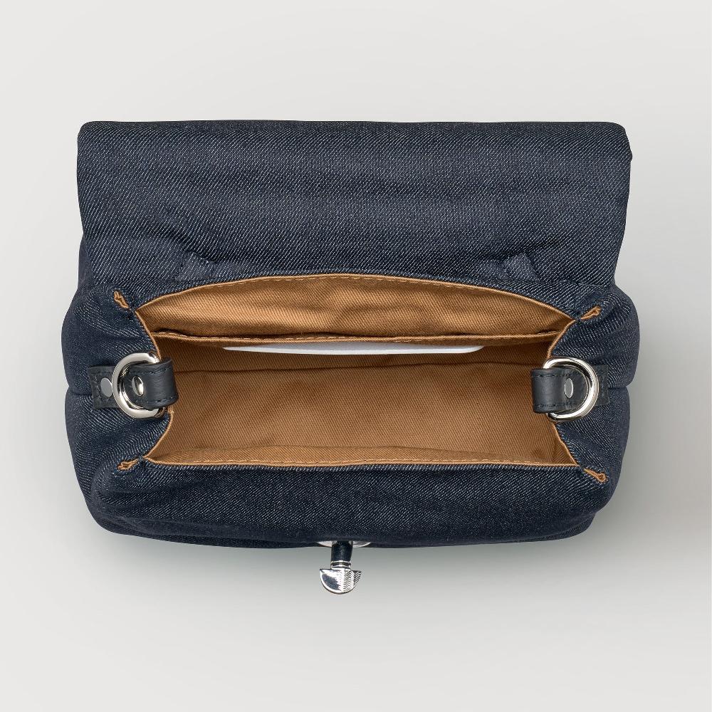 Zanellato BORSA POSTINA® BABY IN TESSUTO DENIM PADDED BLUE NIMES | Zanellato Spedizione Gratuita