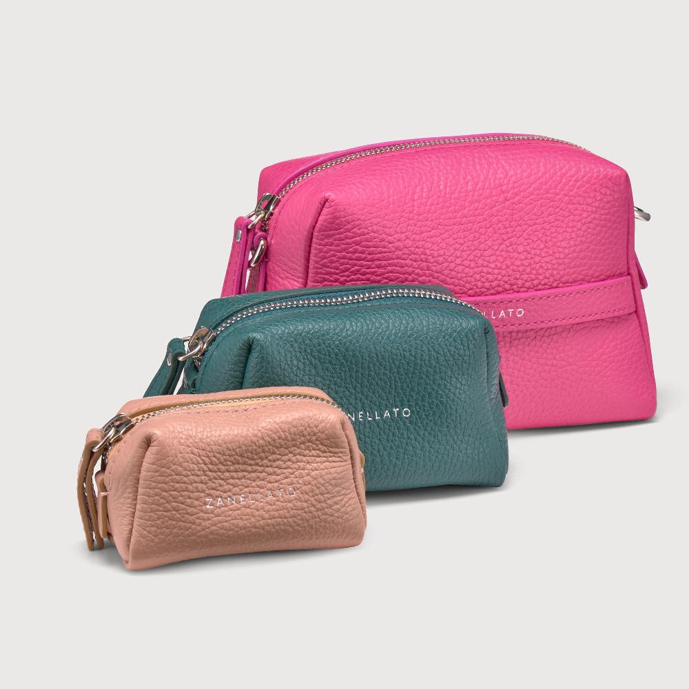 Zanellato BORSA MATRIOSKA UNICA IN PELLE MARTELLATA ROSE ORCHIDEA MULTI | Zanellato Pezzi Unici