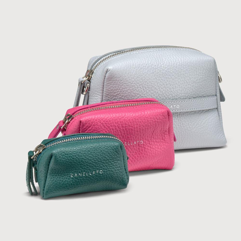 Zanellato BORSA MATRIOSKA UNICA IN PELLE MARTELLATA GREY CLOUD MULTI | Zanellato Soddisfazione Garantita