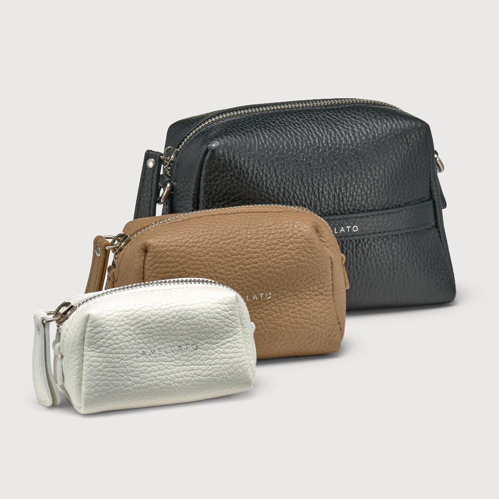 Zanellato BORSA MATRIOSKA UNICA IN PELLE MARTELLATA BLACK MULTI | Zanellato Qualità Garantita