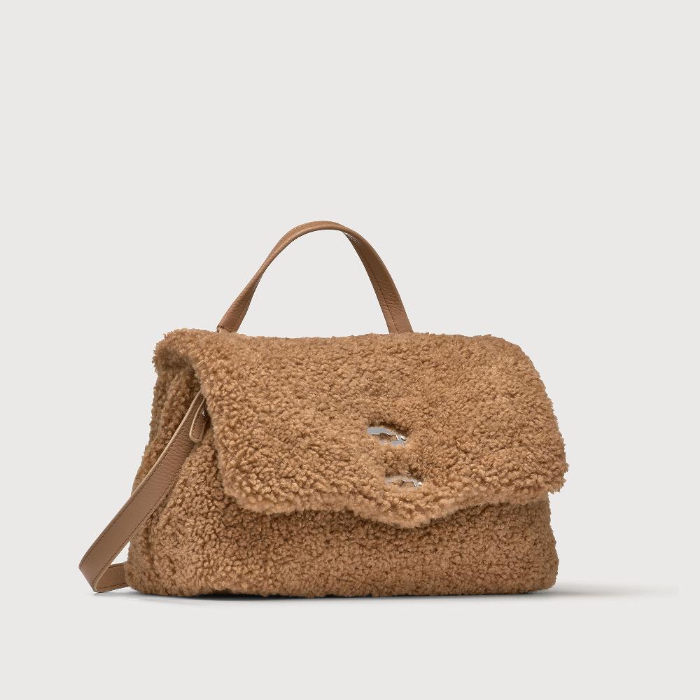 Zanellato BORSA POSTINA® SMALL IN TESSUTO TEDDY BROWN TEDDY | Zanellato Acquista Ora