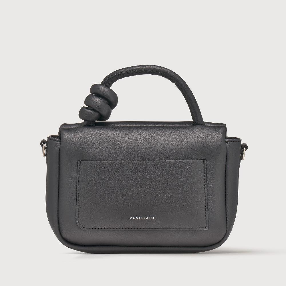 Zanellato BORSA ELLA SOFT MEDIUM IN PELLE LISCIA BLACK NERO | Zanellato Fino Al -60%