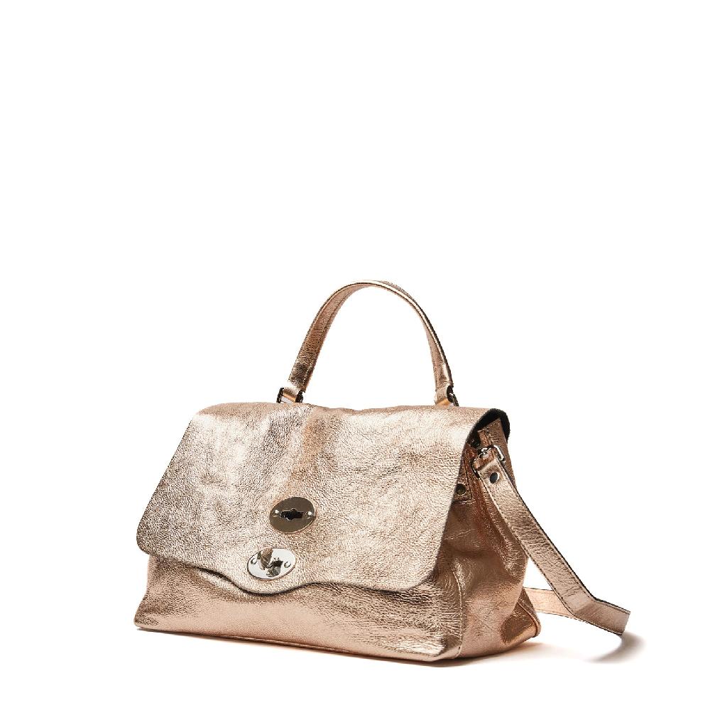 Zanellato BORSA POSTINA® SMALL IN PELLE LAMINATA GOLD CRISTALLO | Zanellato Affare Del Giorno