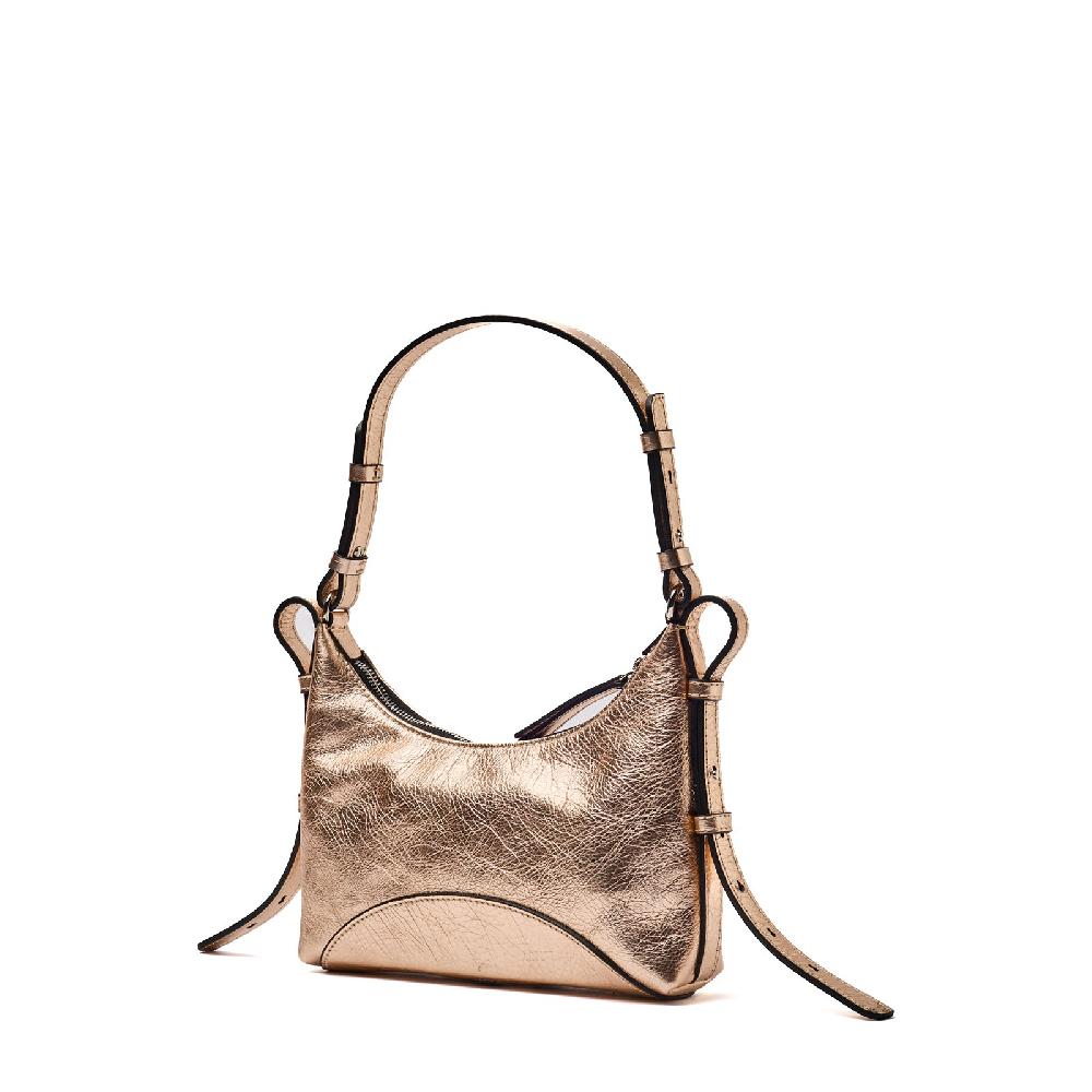 Zanellato BORSA MITA SMALL IN PELLE MARTELLATA GOLD CRISTALLO | Zanellato Prezzo Ridotto