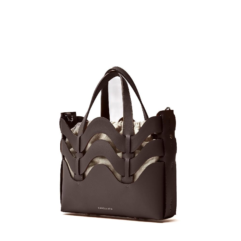 Zanellato BORSA DUNE SMALL IN PELLE RIGENERATA BROWN WENGHE | Zanellato Economico