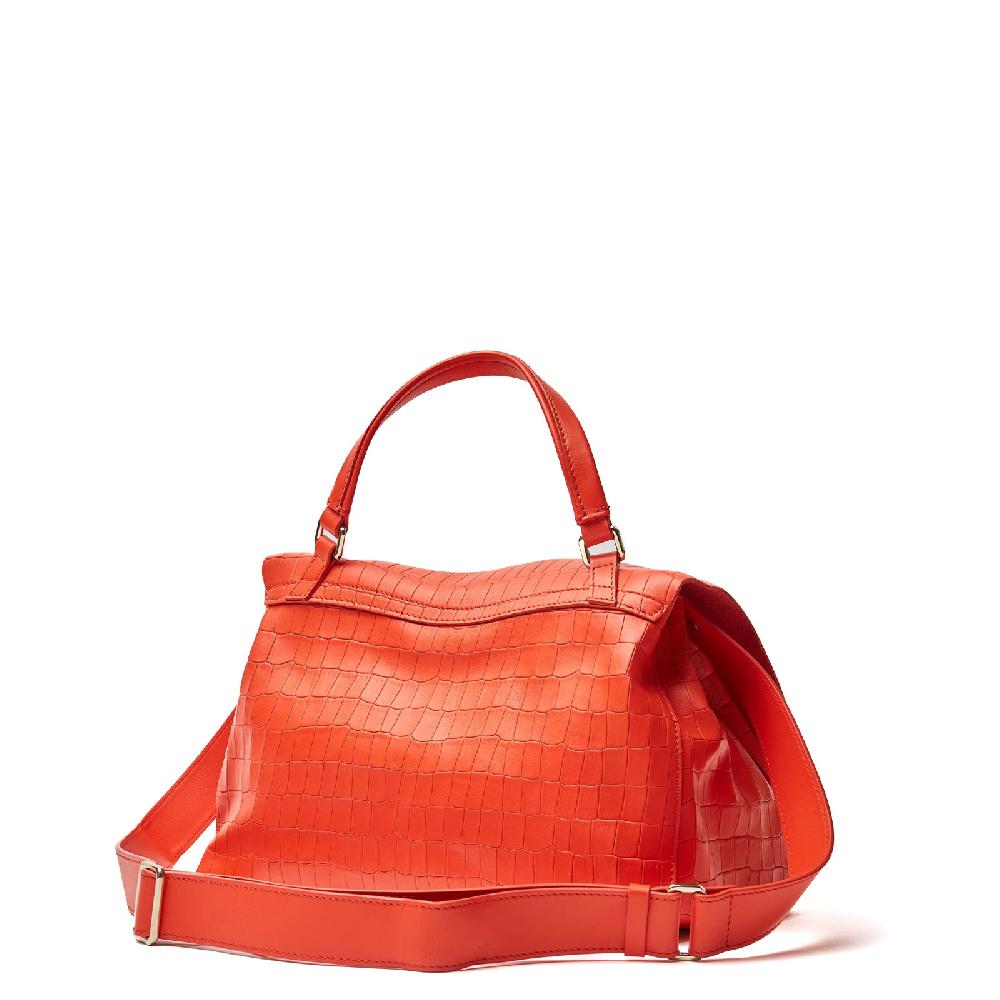Zanellato BORSA POSTINA® SMALL IN PELLE STAMPATA RED MEDUSA | Zanellato In Vendita