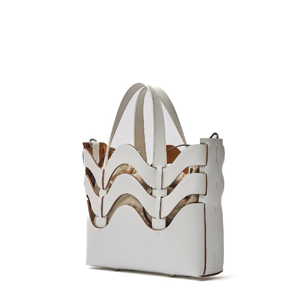 Zanellato BORSA DUNE SMALL IN PELLE RIGENERATA WHITE GESSO | Zanellato Hotsell