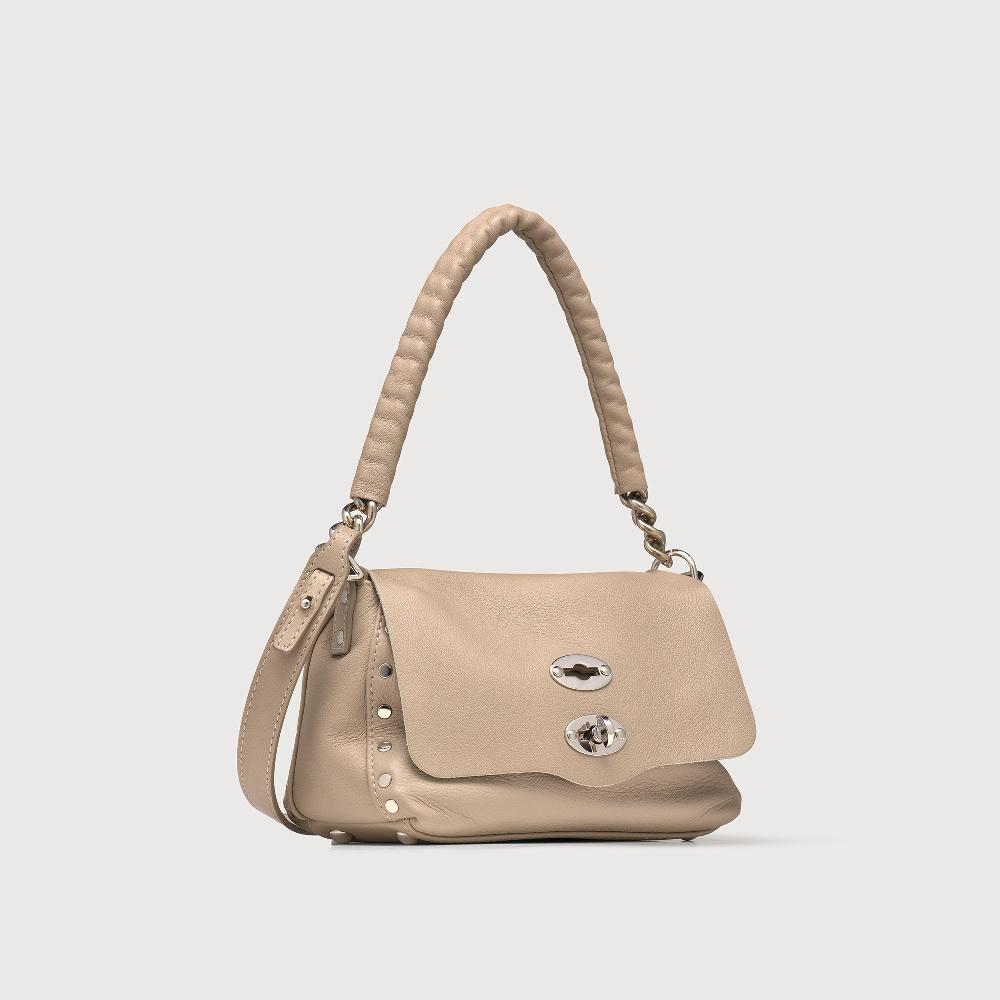 Zanellato BORSA POSTINA® BABY IN PELLE LISCIA GREY SASSONE | Zanellato Moda