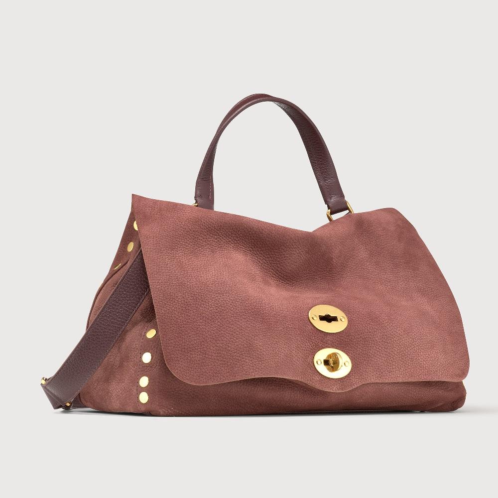 Zanellato BORSA POSTINA® MEDIUM IN PELLE NABUK RED BARBERA | Zanellato 2025