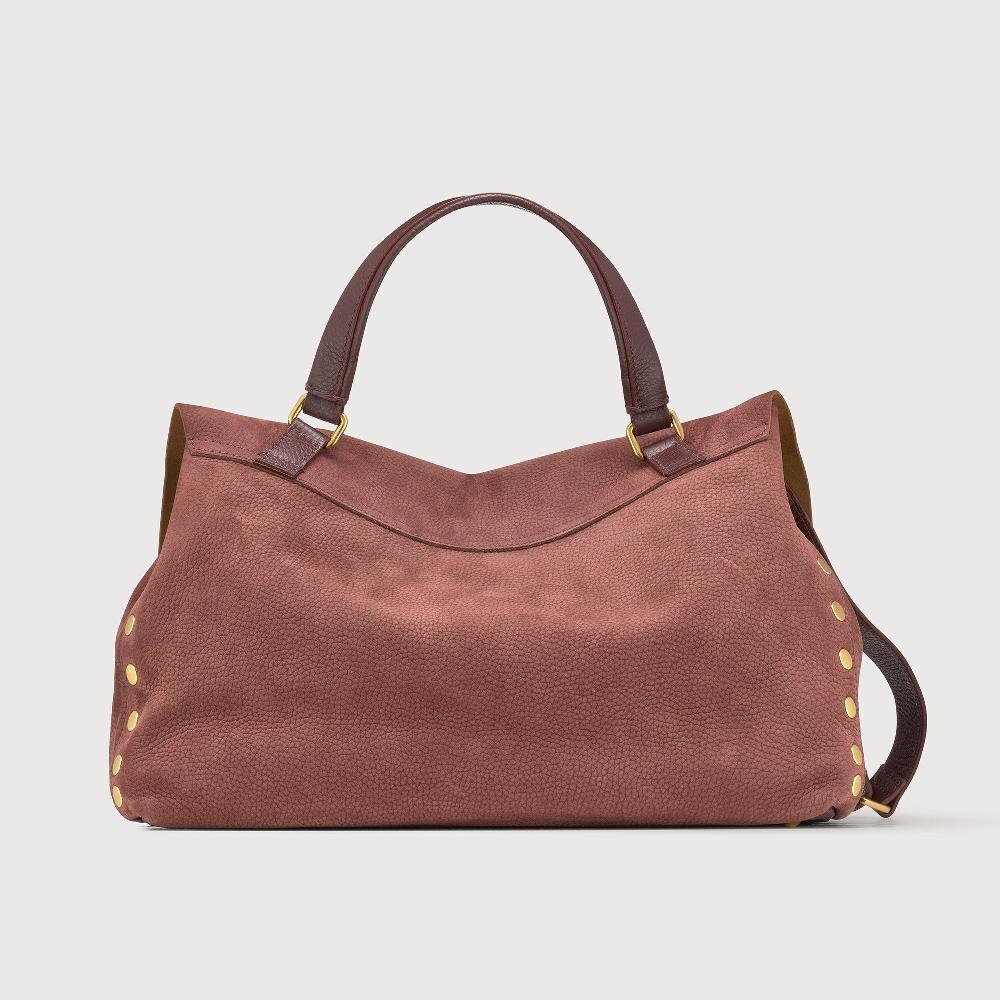Zanellato BORSA POSTINA® MEDIUM IN PELLE NABUK RED BARBERA | Zanellato 2025