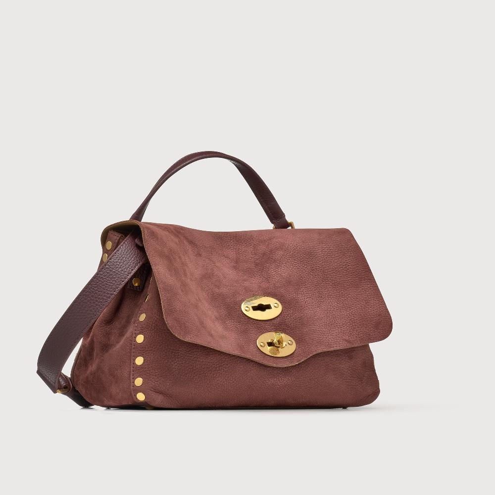 Zanellato BORSA POSTINA® SMALL IN PELLE NABUK RED BARBERA | Zanellato Italy