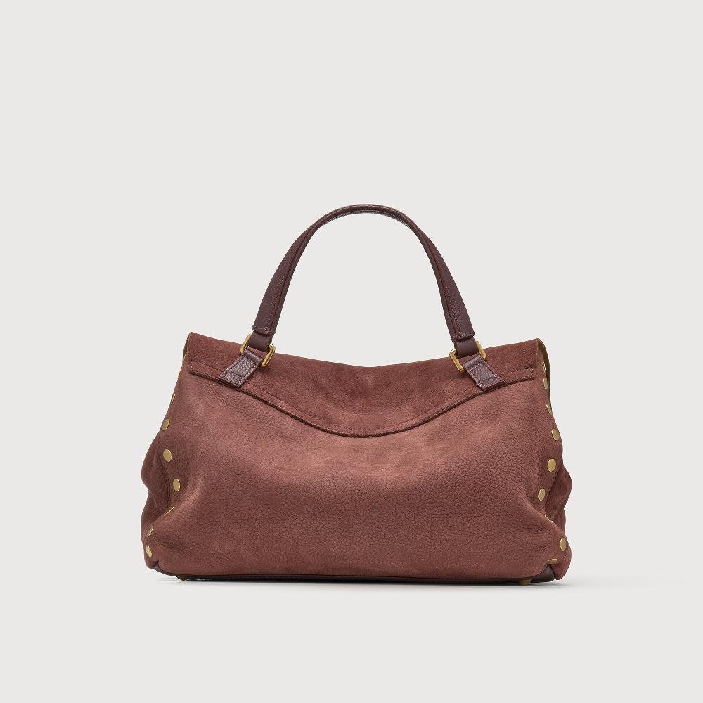 Zanellato BORSA POSTINA® SMALL IN PELLE NABUK RED BARBERA | Zanellato Italy