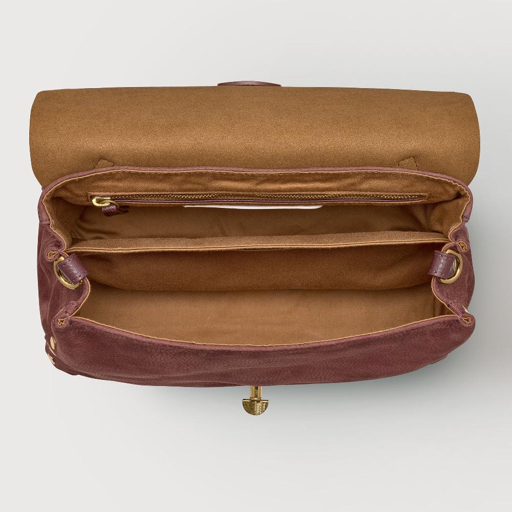 Zanellato BORSA POSTINA® SMALL IN PELLE NABUK RED BARBERA | Zanellato Italy