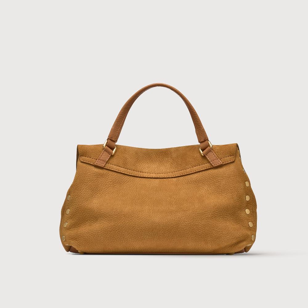 Zanellato BORSA POSTINA® SMALL IN PELLE NABUK BROWN BRANDY | Zanellato 2025