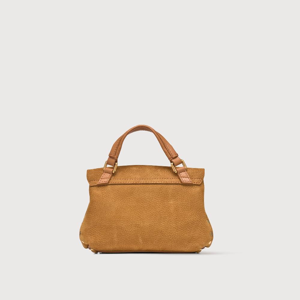 Zanellato BORSA POSTINA® BABY IN PELLE NABUK BROWN BRANDY | Zanellato In Linea