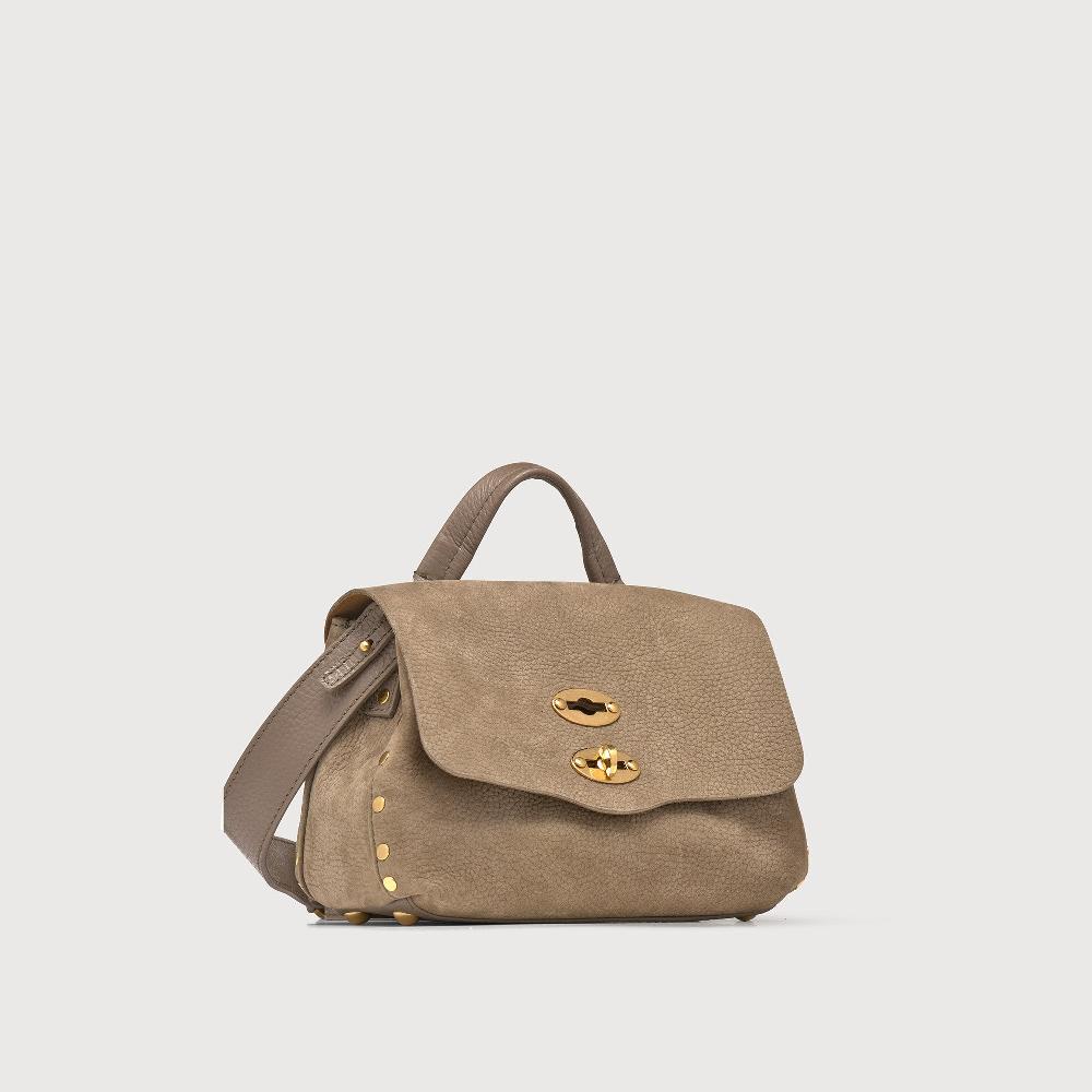 Zanellato BORSA POSTINA® BABY IN PELLE NABUK GREY VOLTOLINA | Zanellato Vendita