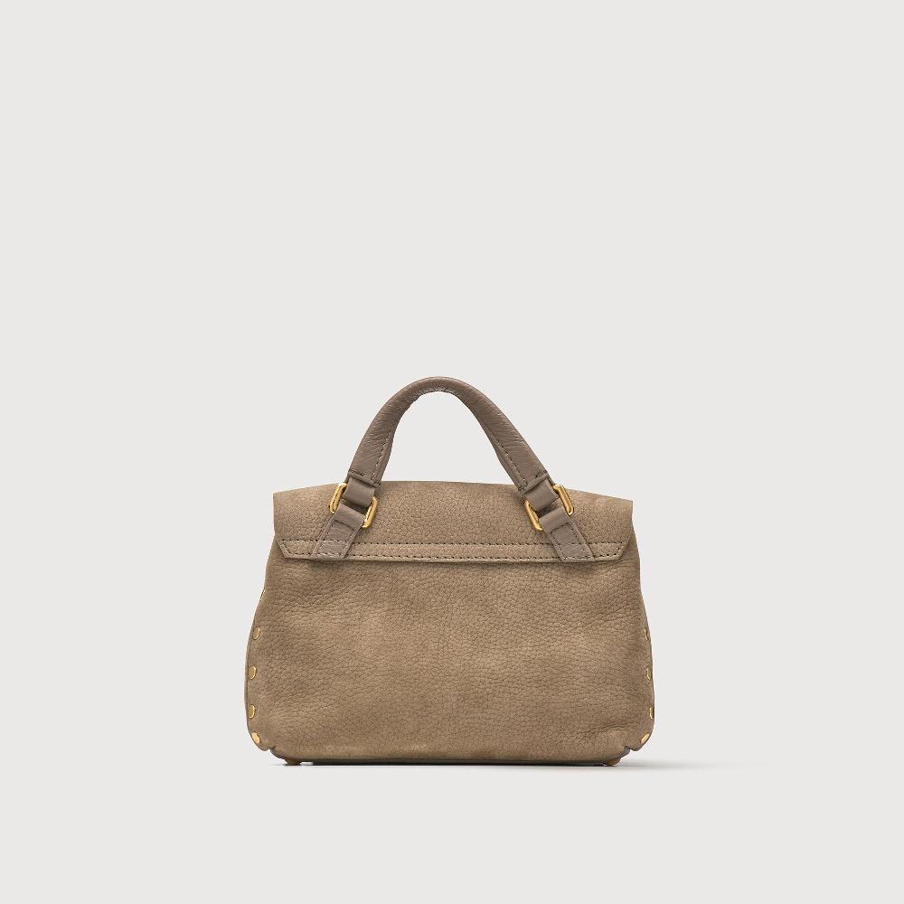 Zanellato BORSA POSTINA® BABY IN PELLE NABUK GREY VOLTOLINA | Zanellato Vendita