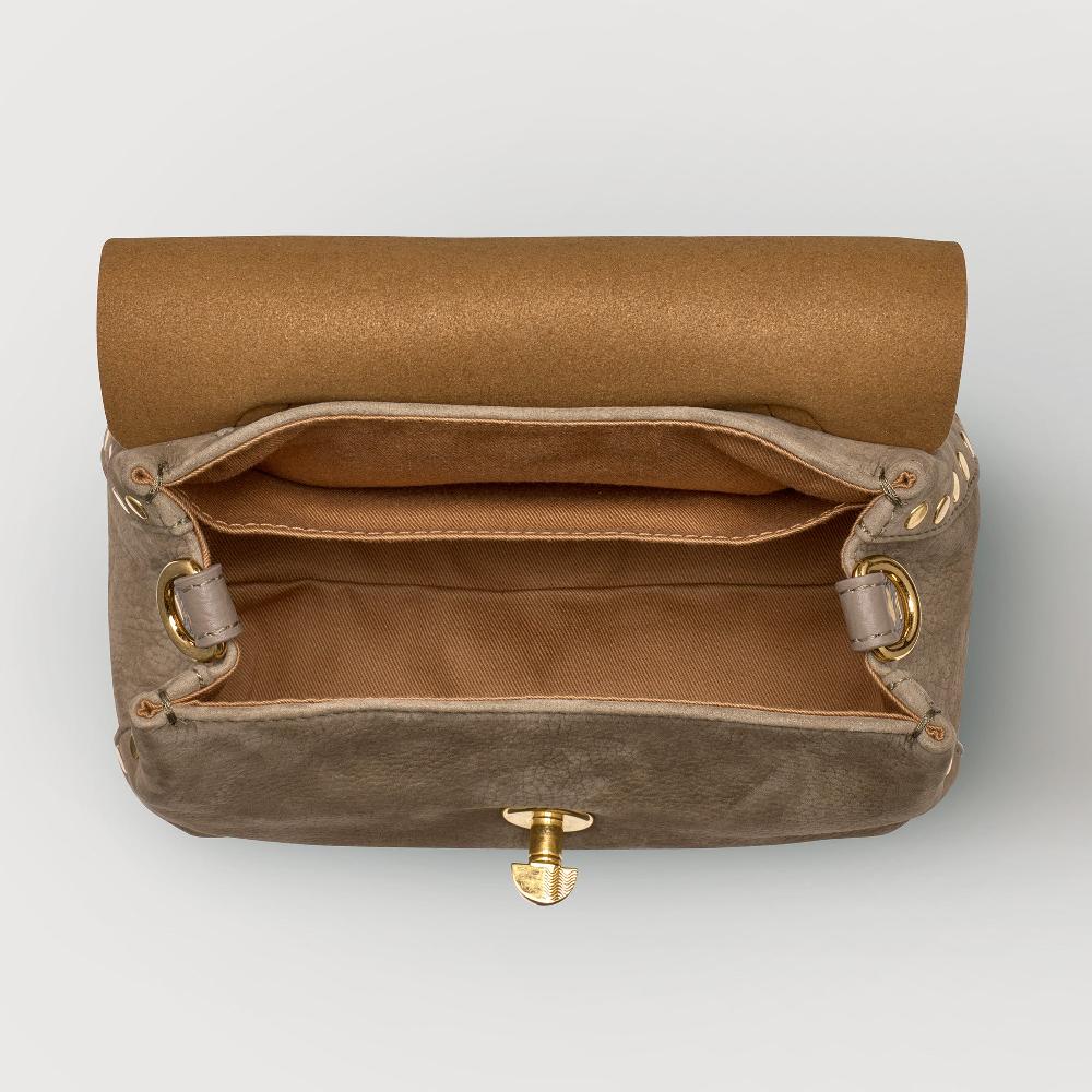 Zanellato BORSA POSTINA® BABY IN PELLE NABUK GREY VOLTOLINA | Zanellato Vendita