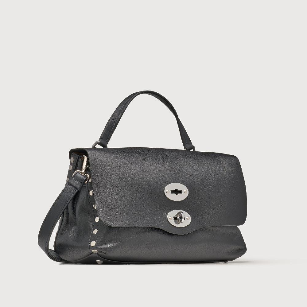 Zanellato BORSA POSTINA® SMALL IN PELLE LISCIA BLACK NERO | Zanellato Qualità Garantita