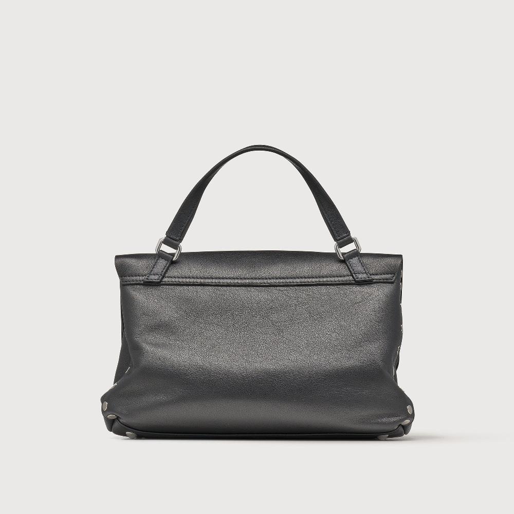 Zanellato BORSA POSTINA® SMALL IN PELLE LISCIA BLACK NERO | Zanellato Qualità Garantita
