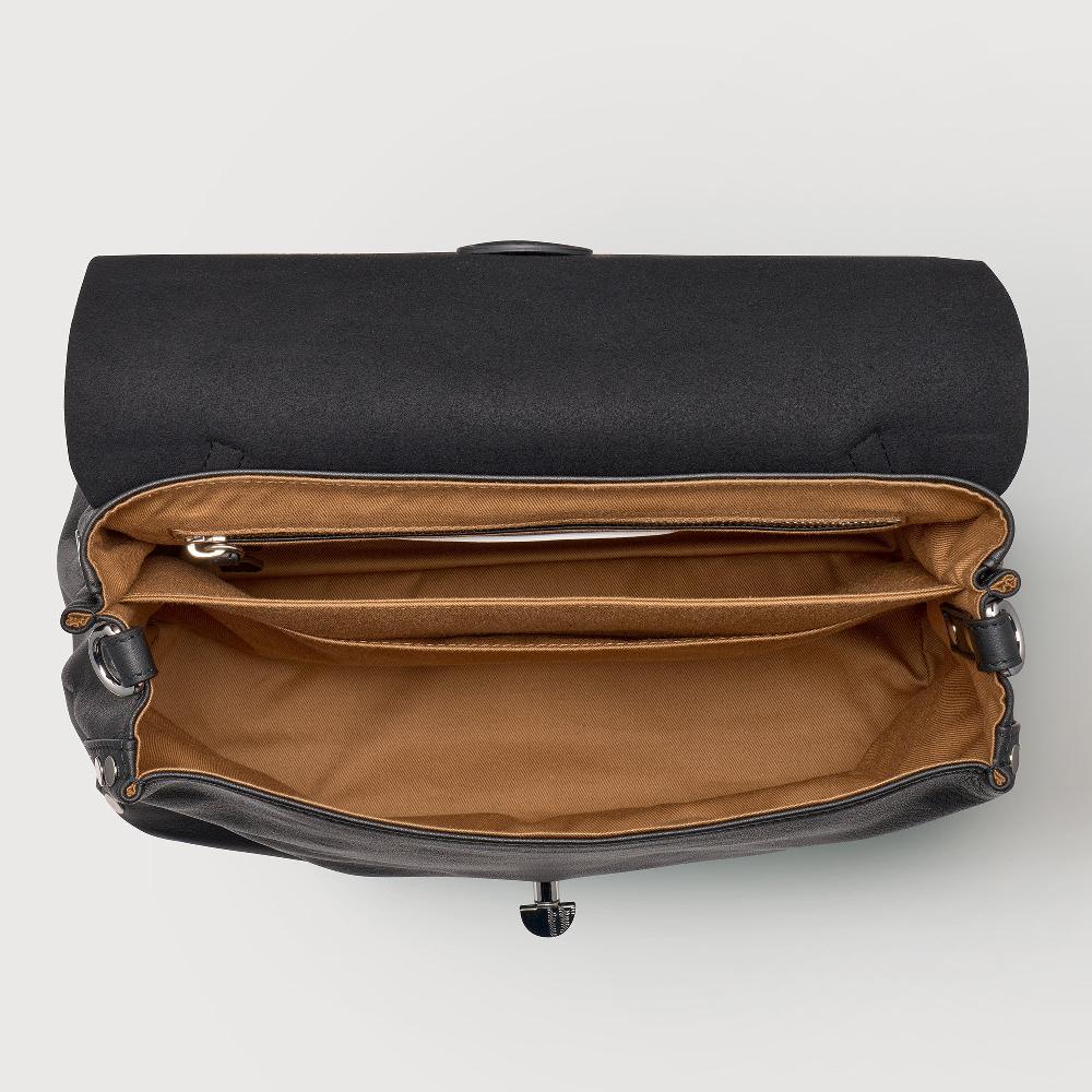 Zanellato BORSA POSTINA® SMALL IN PELLE LISCIA BLACK NERO | Zanellato Qualità Garantita